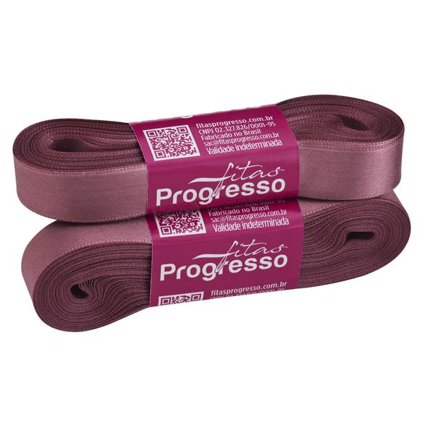 FITA CETIM SIMPLES 15MMX10MT COR 344 ROSE UN PROGRESSO