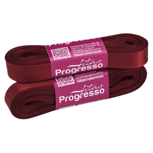 FITA CETIM SIMPLES 15MMX10MT COR 389 VINHO UN PROGRESSO