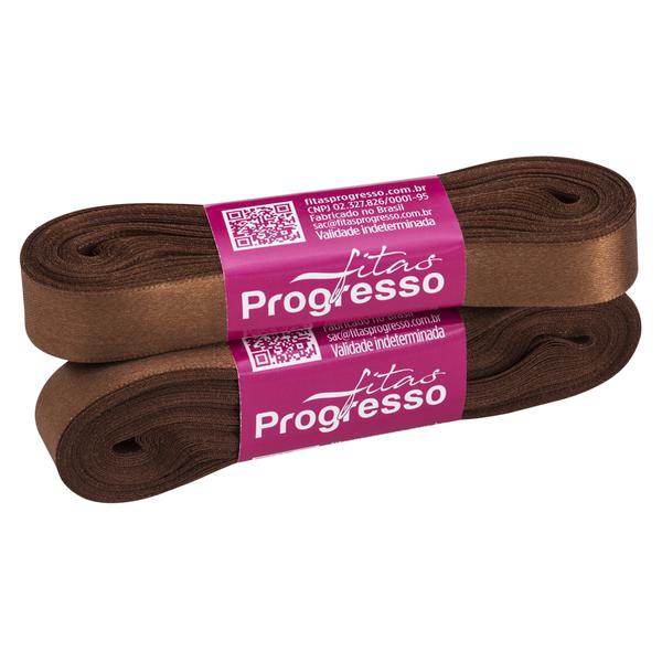 FITA CETIM SIMPLES 15MMX10MT COR 391 MARROM  UN PROGRESSO