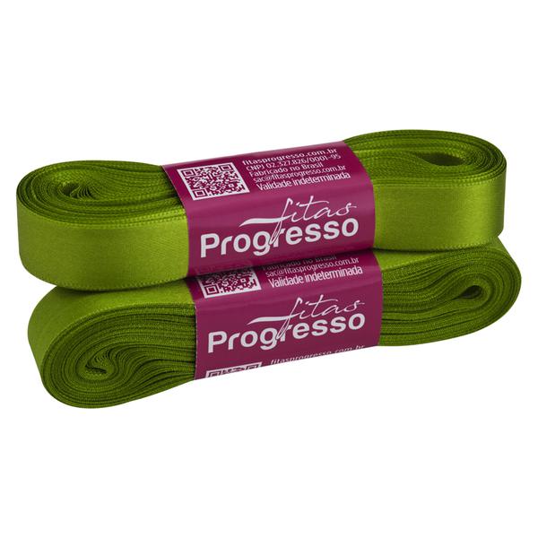 FITA CETIM SIMPLES 15MMX10MT COR 677 VERDE FOLHA UN PROGRESSO