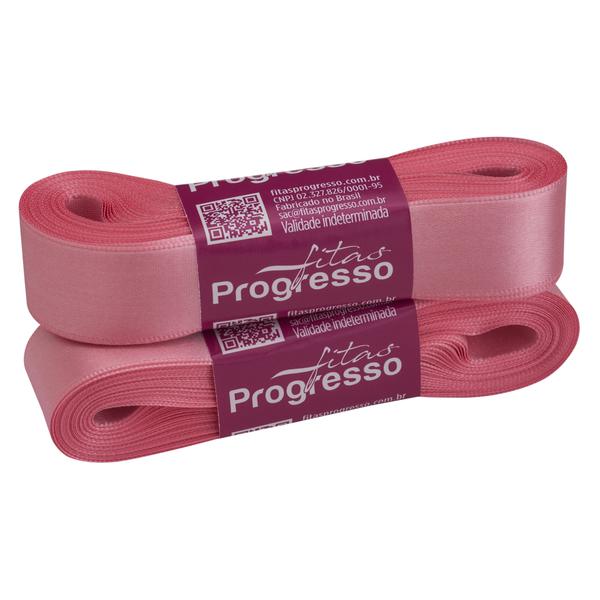 FITA CETIM SIMPLES 22MMX10MT COR 009 ROSA PETALA UN PROGRESSO