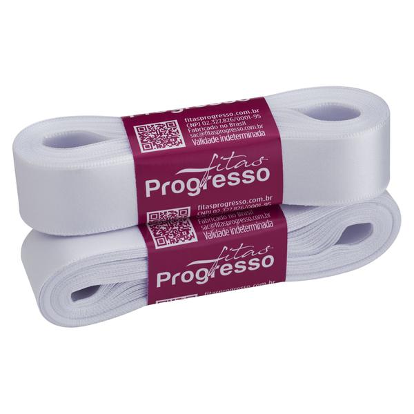 FITA CETIM SIMPLES 22MMX10MT COR 201 BRANCO UN PROGRESSO