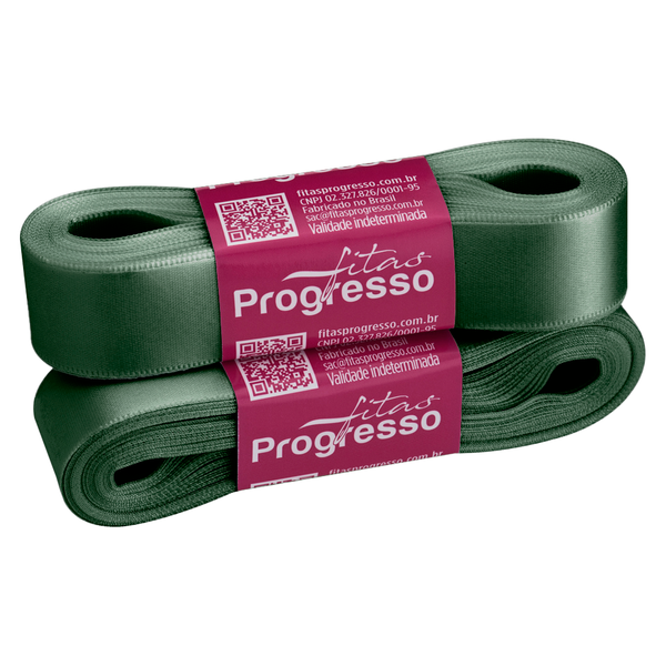 FITA CETIM SIMPLES 22MMX10MT COR 2059 VERDE OLIVA UN PROGRESSO