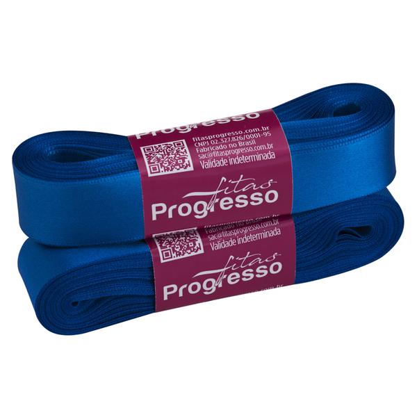 FITA CETIM SIMPLES 22MMX10MT COR 214 AZUL ROYAL UN PROGRESSO