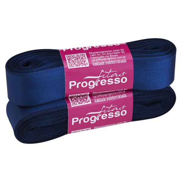 FITA CETIM SIMPLES 22MMX10MT COR 215 AZUL MARINHO UN PROGRESSO