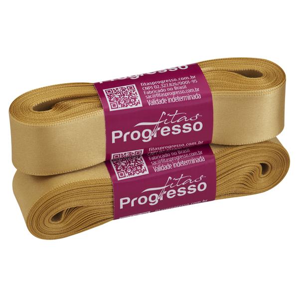 FITA CETIM SIMPLES 22MMX10MT COR 228 OURO UN PROGRESSO