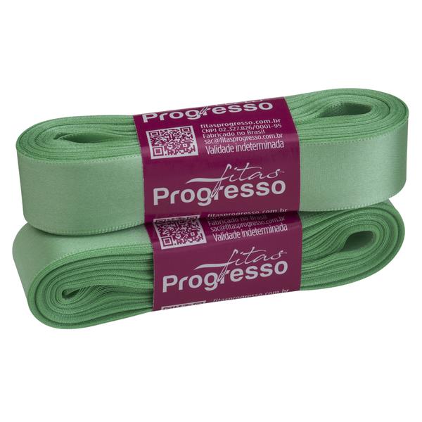 FITA CETIM SIMPLES 22MMX10MT COR 232 VERDE MENTA UN PROGRESSO
