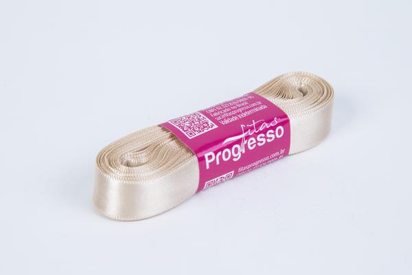 FITA CETIM SIMPLES 22MMX10MT COR 236 BEGE UN PROGRESSO