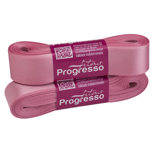 FITA CETIM SIMPLES 22MMX10MT COR 240 ROSA ESCURO UN PROGRESSO