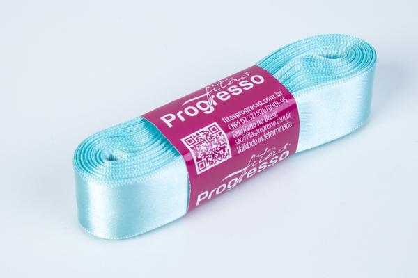 FITA CETIM SIMPLES 22MMX10MT COR 247 AZUL TIFFANY UN PROGRESSO