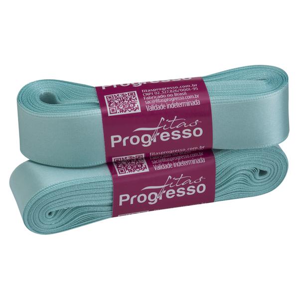 FITA CETIM SIMPLES 22MMX10MT COR 247 AZUL TIFFANY UN PROGRESSO