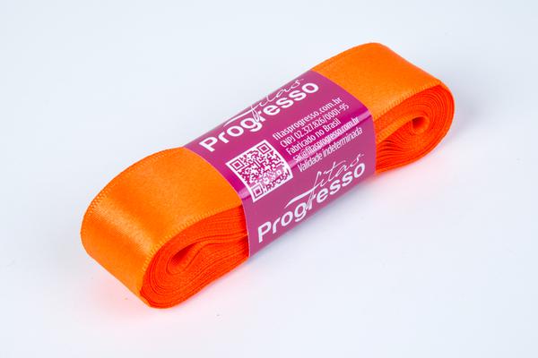 FITA CETIM SIMPLES 22MMX10MT COR 278 LARANJA CITRICO UN PROGRESSO