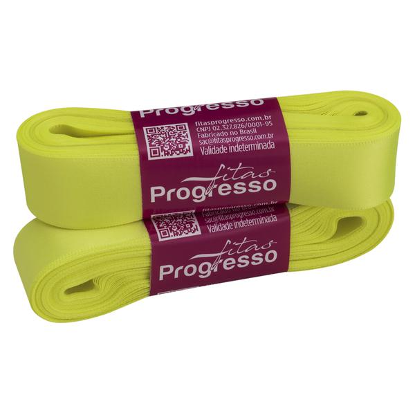 FITA CETIM SIMPLES 22MMX10MT COR 280 VERDE CITRICO UN PROGRESSO