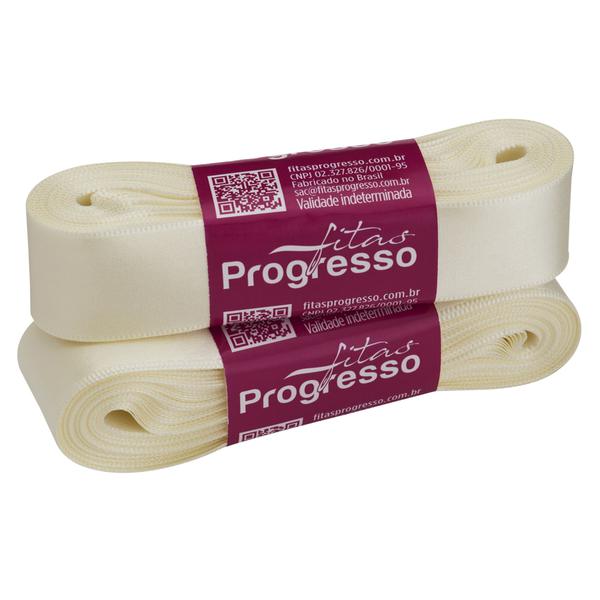 FITA CETIM SIMPLES 22MMX10MT COR 311 CHAMPAGNE UN PROGRESSO