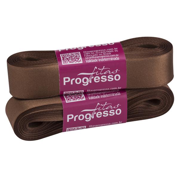 FITA CETIM SIMPLES 22MMX10MT COR 391 MARROM UN PROGRESSO