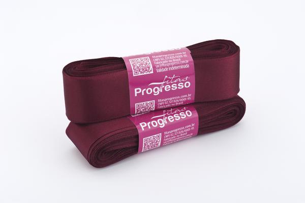 FITA CETIM SIMPLES 30MMX10MT COR 1355 MARSALA UN PROGRESSO
