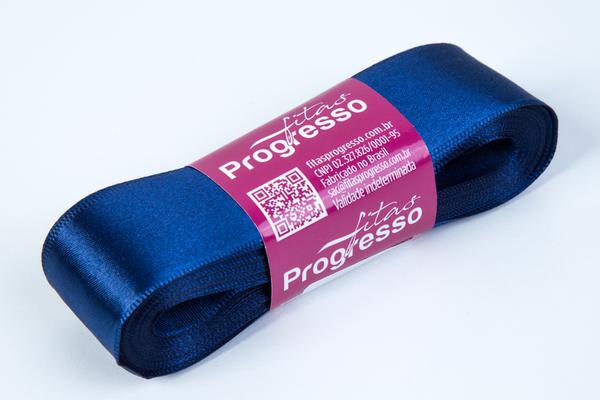 FITA CETIM SIMPLES 30MMX10MT COR 215 AZUL MARINHO UN PROGRESSO