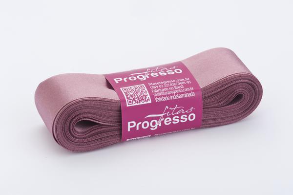 FITA CETIM SIMPLES 30MMX10MT COR 344 ROSE UN PROGRESSO