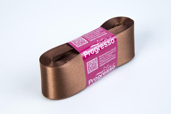 FITA CETIM SIMPLES 30MMX10MT COR 391 MARROM UN PROGRESSO