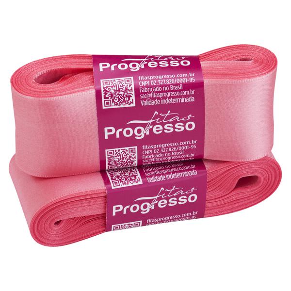 FITA CETIM SIMPLES 38MMX10MT COR 009 ROSA PETALA UN PROGRESSO