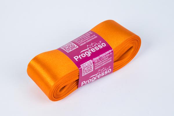 FITA CETIM SIMPLES 38MMX10MT COR 066 LARANJA UN PROGRESSO