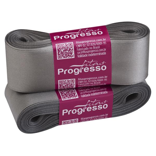 FITA CETIM SIMPLES 38MMX10MT COR 1222 CINZA UN PROGRESSO