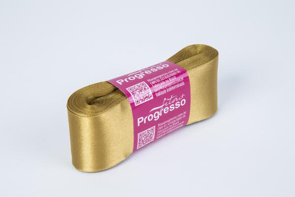 FITA CETIM SIMPLES 38MMX10MT COR 1353 DOURADO UN PROGRESSO