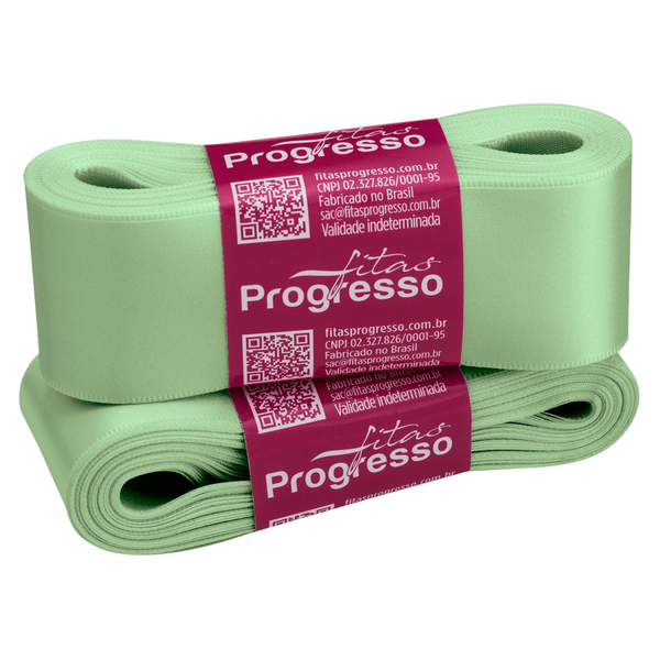 FITA CETIM SIMPLES 38MMX10MT COR 2048 PISTACHE CLARO UN PROGRESSO