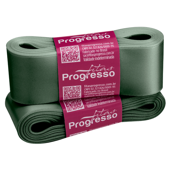 FITA CETIM SIMPLES 38MMX10MT COR 2059 VERDE OLIVA UN PROGRESSO