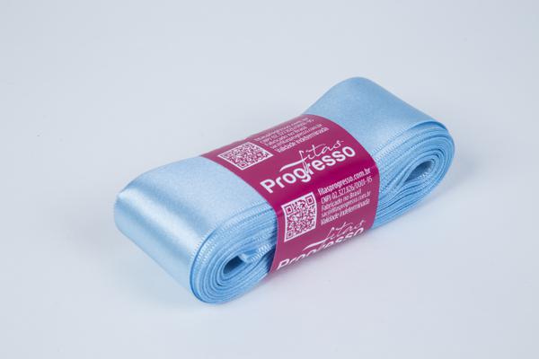 FITA CETIM SIMPLES 38MMX10MT COR 212 AZUL BEBE UN PROGRESSO