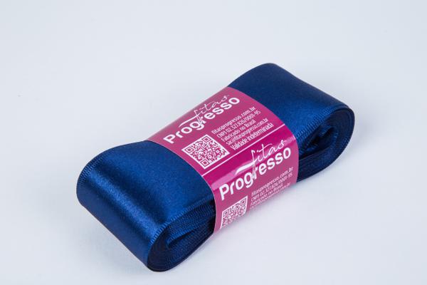 FITA CETIM SIMPLES 38MMX10MT COR 215 AZUL MARINHO UN PROGRESSO