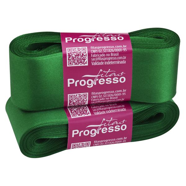 FITA CETIM SIMPLES 38MMX10MT COR 217 VERDE BANDEIRA UN PROGRESSO
