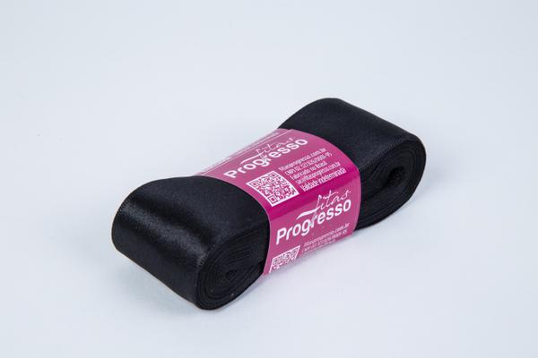 FITA CETIM SIMPLES 38MMX10MT COR 219 PRETO UN PROGRESSO
