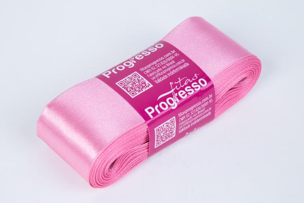 FITA CETIM SIMPLES 38MMX10MT COR 240 ROSA ESCURO UN PROGRESSO