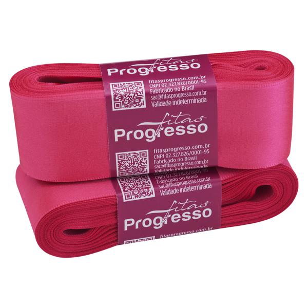 FITA CETIM SIMPLES 38MMX10MT COR 279 ROSA CITRICO UN PROGRESSO