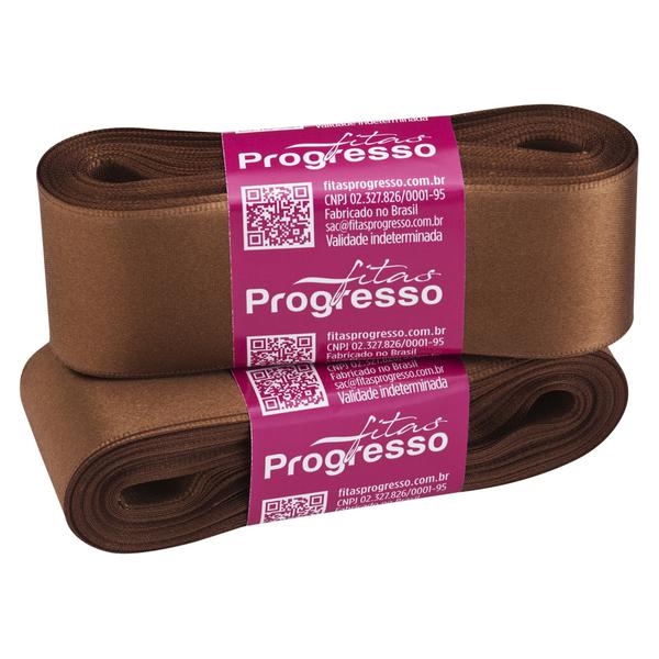 FITA CETIM SIMPLES 38MMX10MT COR 391 MARROM  UN PROGRESSO