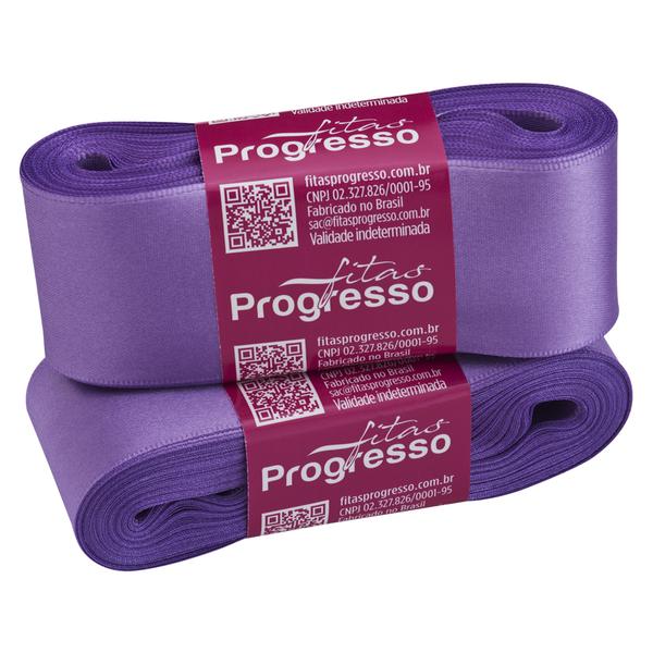 FITA CETIM SIMPLES 38MMX10MT COR 356 LILAS LAVANDA UN PROGRESSO