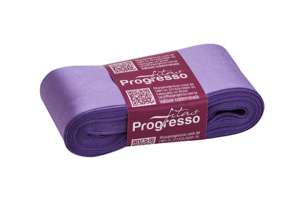 FITA CETIM SIMPLES 38MMX10MT COR 356 LILAS LAVANDA UN PROGRESSO