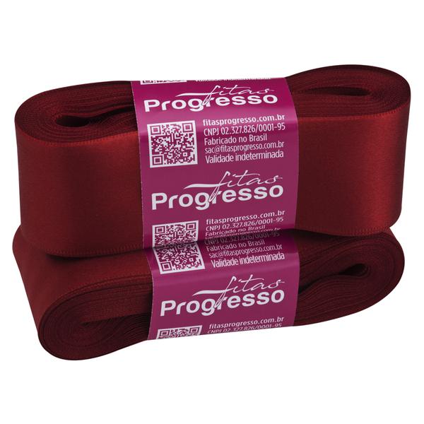 FITA CETIM SIMPLES 38MMX10MT COR 389 VINHO UN PROGRESSO