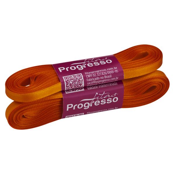 FITA CETIM SIMPLES 7MMX10MT COR 066 LARANJA UN PROGRESSO