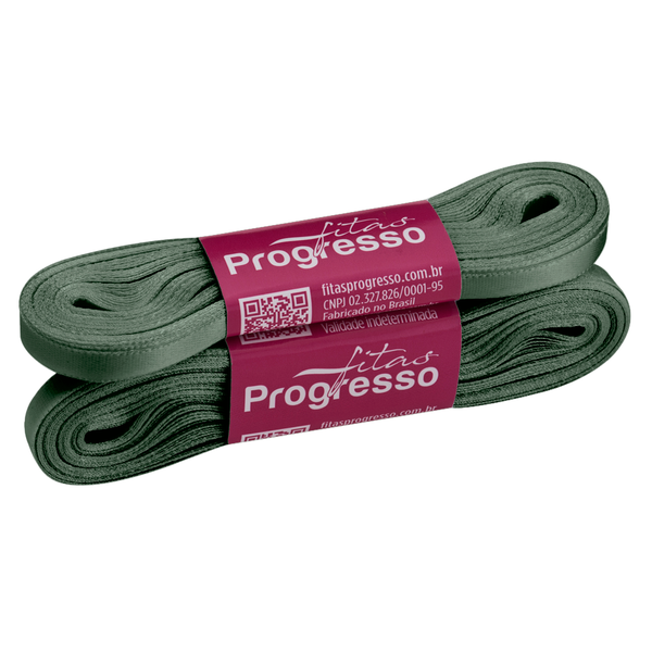FITA CETIM SIMPLES 7MMX10MT COR 2059 VERDE OLIVA UN PROGRESSO