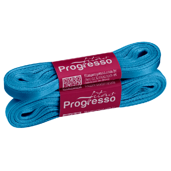 FITA CETIM SIMPLES 7MMX10MT COR 2085 AZUL CÉU UN PROGRESSO