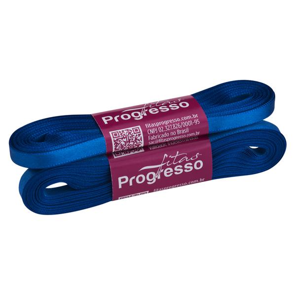 FITA CETIM SIMPLES 7MMX10MT COR 214 AZUL ROYAL UN PROGRESSO