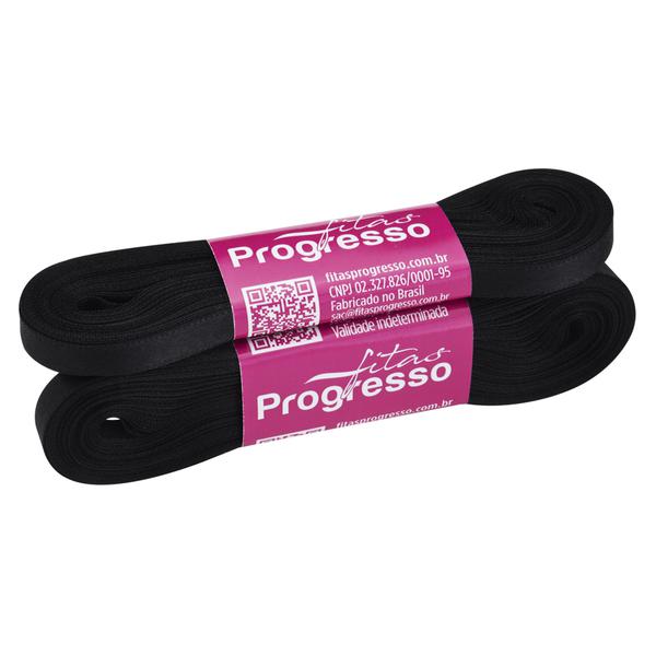 FITA CETIM SIMPLES 7MMX10MT COR 219 PRETO UN PROGRESSO