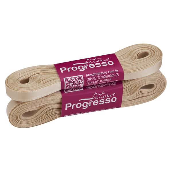 FITA CETIM SIMPLES 7MMX10MT COR 236 BEGE UN PROGRESSO