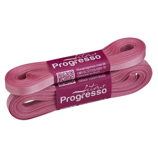 FITA CETIM SIMPLES 7MMX10MT COR 240 ROSA ESCURO UN PROGRESSO