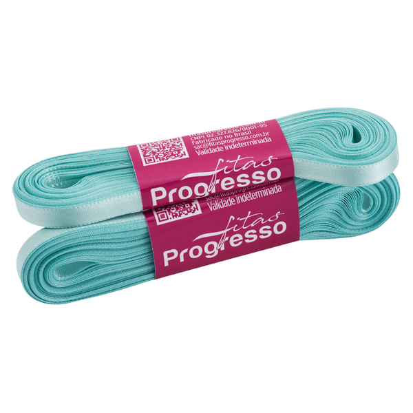 FITA CETIM SIMPLES 7MMX10MT COR 247 AZUL TIFFANY UN PROGRESSO