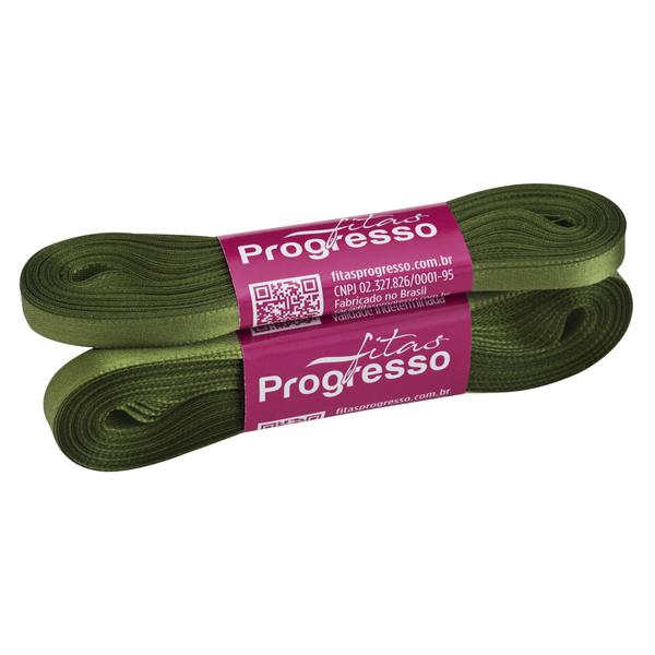 FITA CETIM SIMPLES 7MMX10MT COR 249 VERDE MILITAR UN PROGRESSO