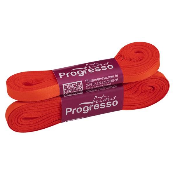 FITA CETIM SIMPLES 7MMX10MT COR 278 LARANJA CITRICO UN PROGRESSO