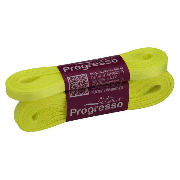 FITA CETIM SIMPLES 7MMX10MT COR 280 VERDE CITRICO UN PROGRESSO